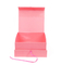 กล่องของขวัญแม่เหล็กแข็งสีชมพูขนาด 1600 กรัมพร้อมริบบิ้นจุด UV
