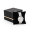 CMYK 4C กล่องของขวัญนาฬิกาบรรจุภัณฑ์ฝาปิดข้อมือสีดำและกล่องด้านล่าง OEM ODM