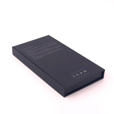 ซื้อ กล่องบรรจุภัณฑ์สมาร์ทโฟน SGS G7 FSC กล่องของขวัญสีดำแม่เหล็ก 0.3kg online manufacture