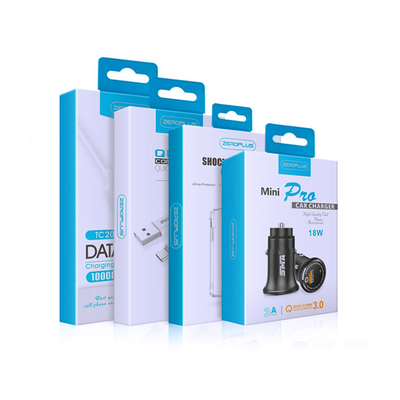 ซื้อ กล่องบรรจุภัณฑ์สมาร์ทโฟน UV Spot Type C สายเคเบิลข้อมูลหน้าต่างกล่องกระดาษ online manufacture