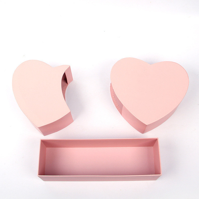 Pancific 400G เคลือบกระดาษแข็งกล่องของขวัญรูปหัวใจ Matte UV