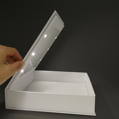 250g Art Paper Led Mirror Travel กล่องใส่กระดาษแข็งแต่งหน้า