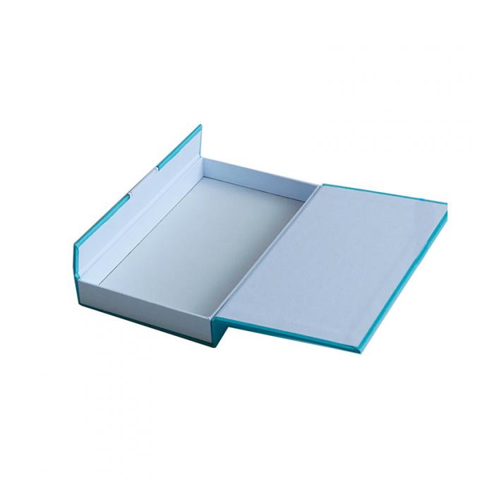 กล่องของขวัญรูปหนังสือ SGS ROHS Pantone พร้อมการพิมพ์ PMS ปิดแม่เหล็ก 1