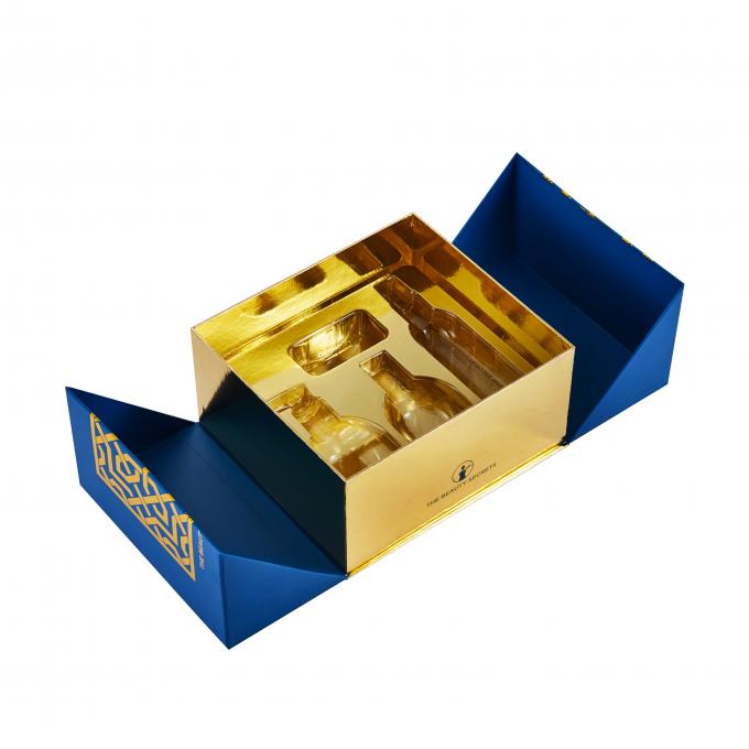 บรรจุภัณฑ์กล่องของขวัญเครื่องสำอางกระดาษแข็งสี Panton สี EVA Inside 1