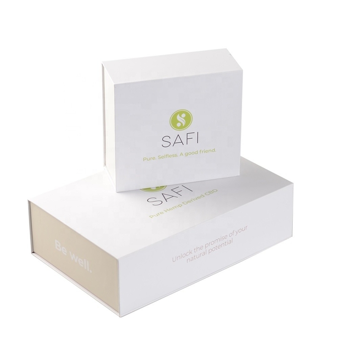 บรรจุภัณฑ์กล่องของขวัญเครื่องสำอาง ISO9001 ROHS 350g กระดาษอาร์ตรีไซเคิล 2