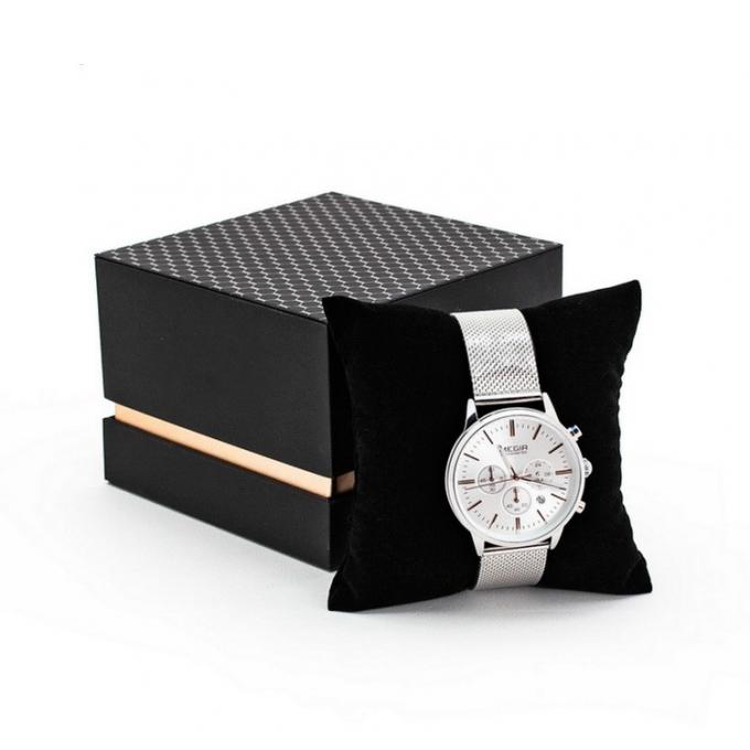 การพิมพ์ออฟเซต Handmade Mens Watch Box บรรจุภัณฑ์ของขวัญรีไซเคิลได้ 0